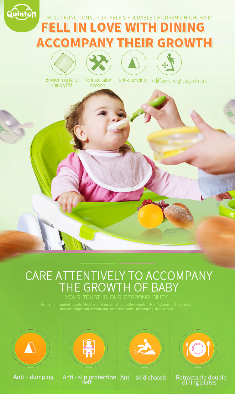 Quinton Coco Multifunction Baby Chair-Green
