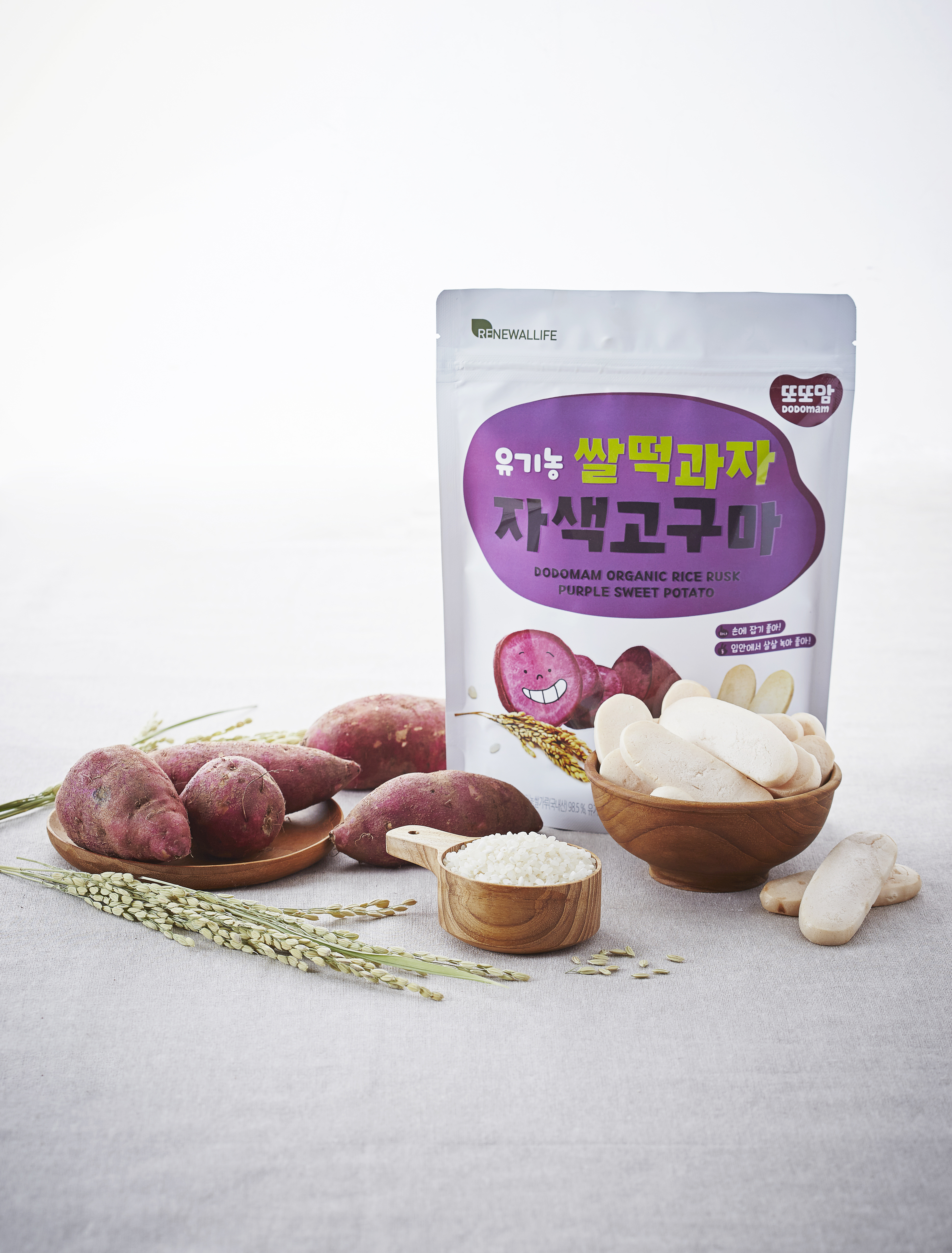 Renewallife DDODDOMAM Organic Rice Rusk - Sweet Potato