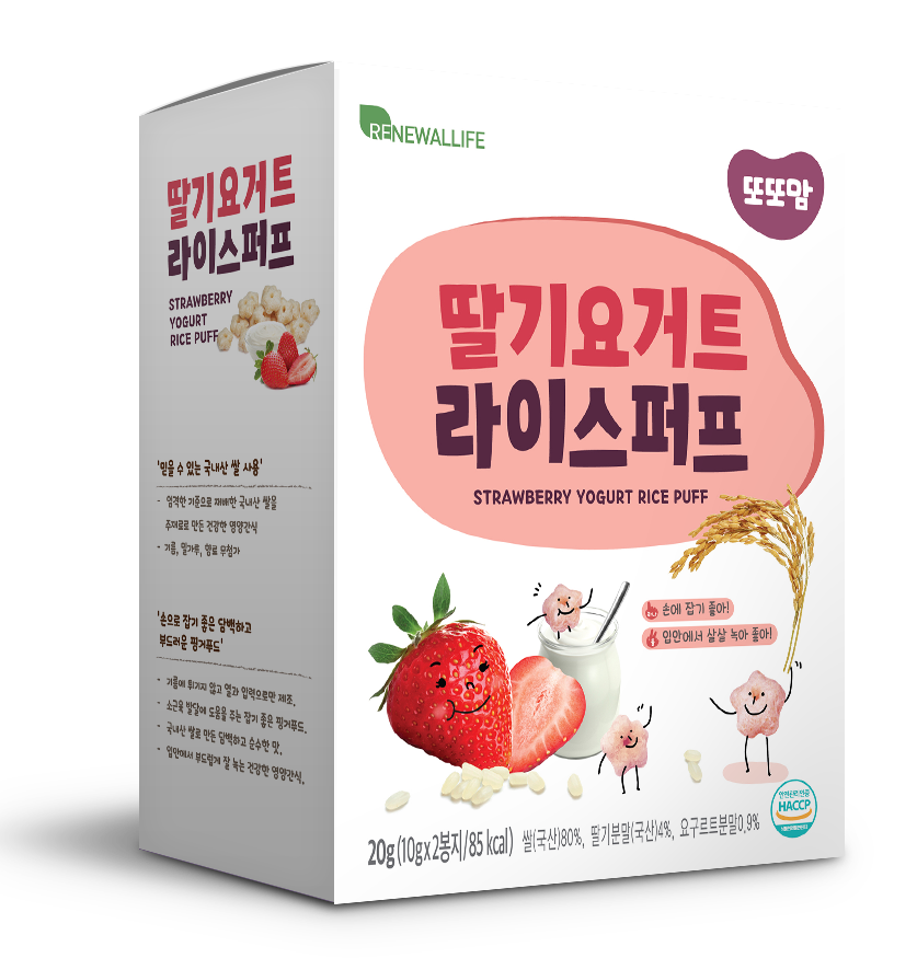 Renewallife DDODDOMAM Rice Puff - Strawberry Yogurt