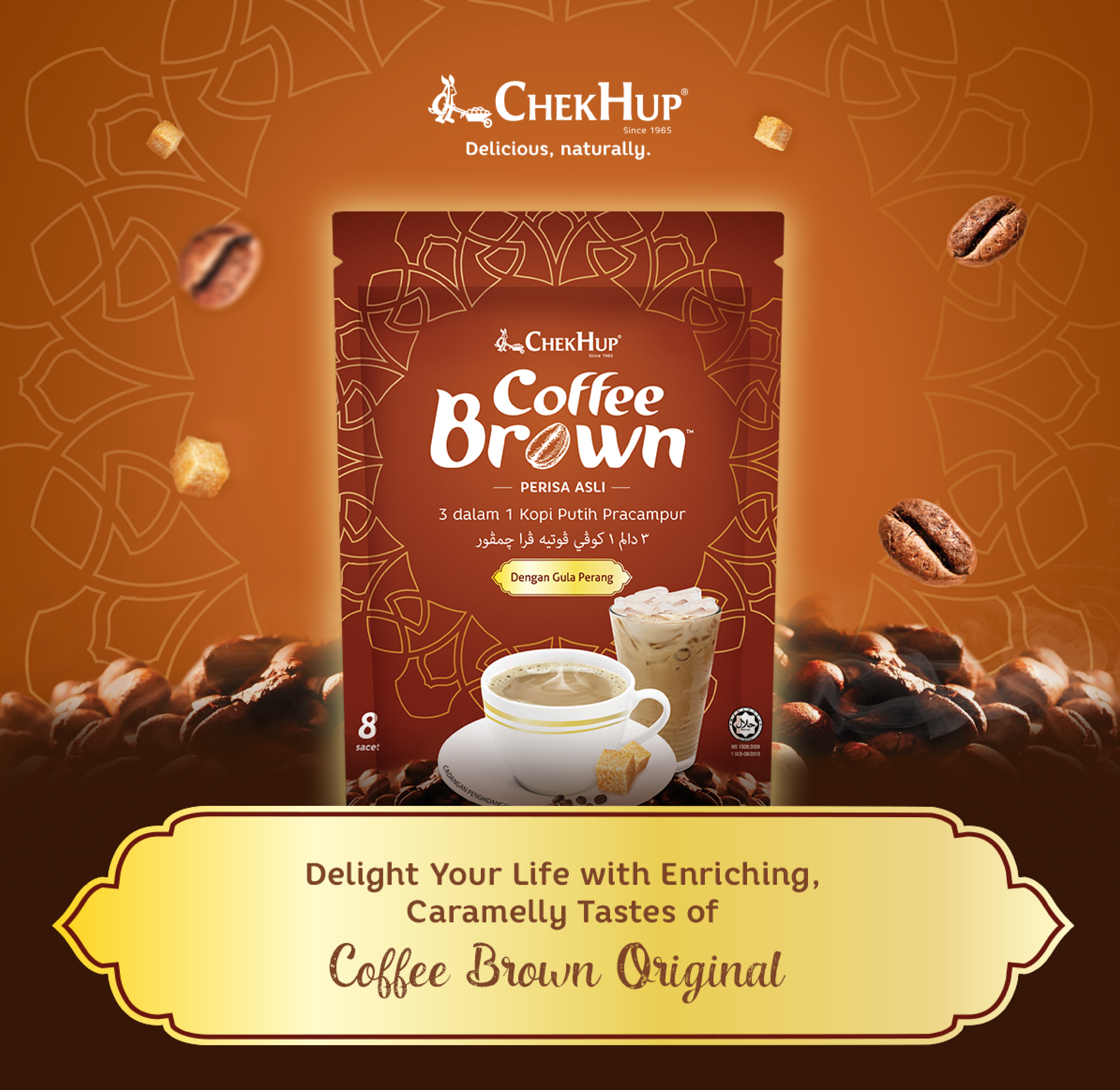 Chek Hup Coffee Brown (25g x 8 sachets)