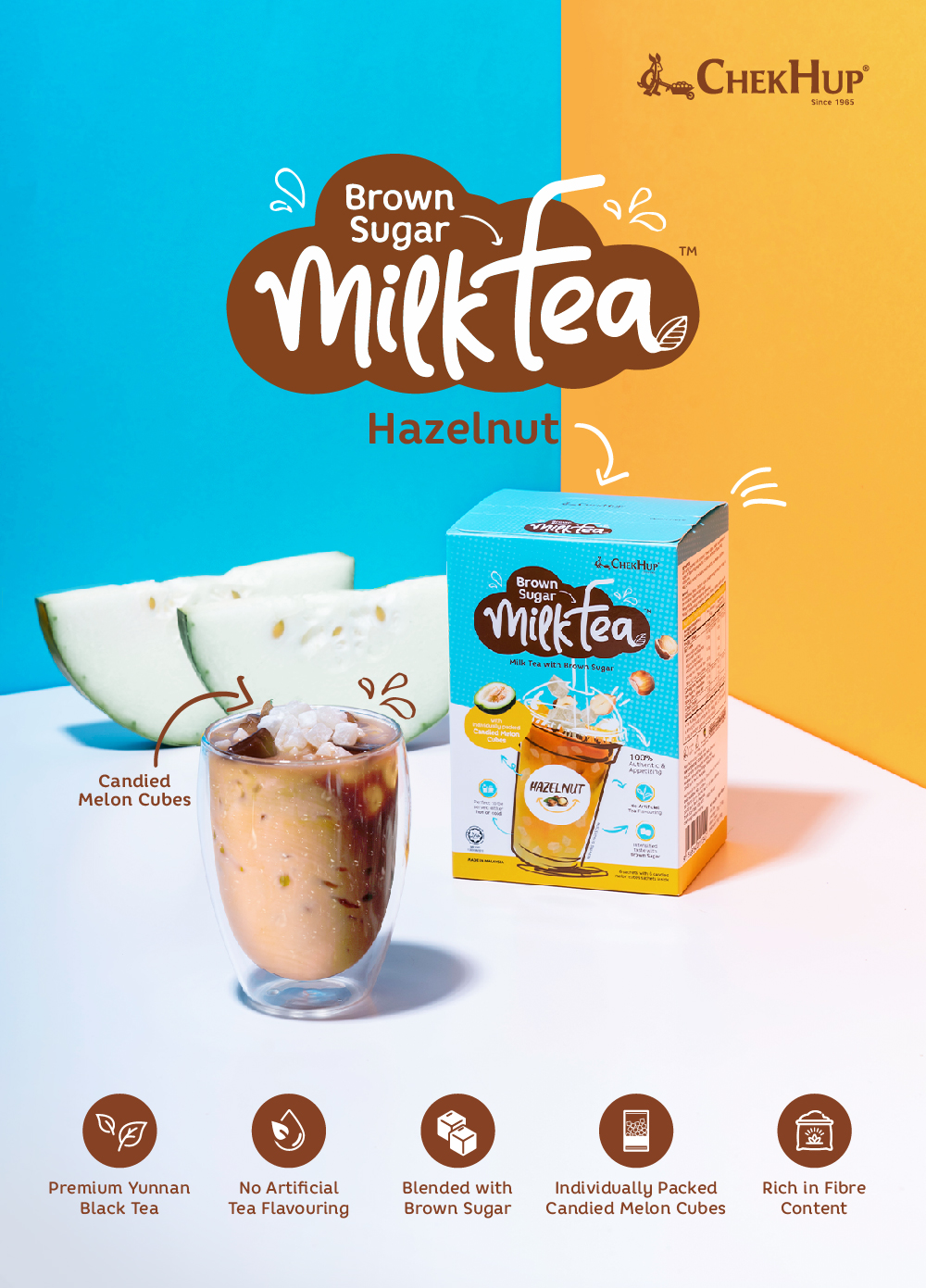 Chek Hup Brown Sugar Milk Tea (Hazelnut) (35g x 6s)