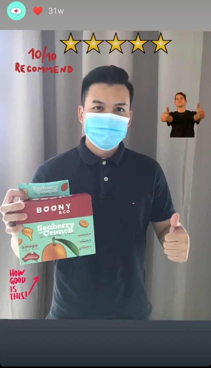 BoonY & Co Seaberry Crunch 6 Months Subscription Plan (30 sachets x 6 boxes, free 1 box) 