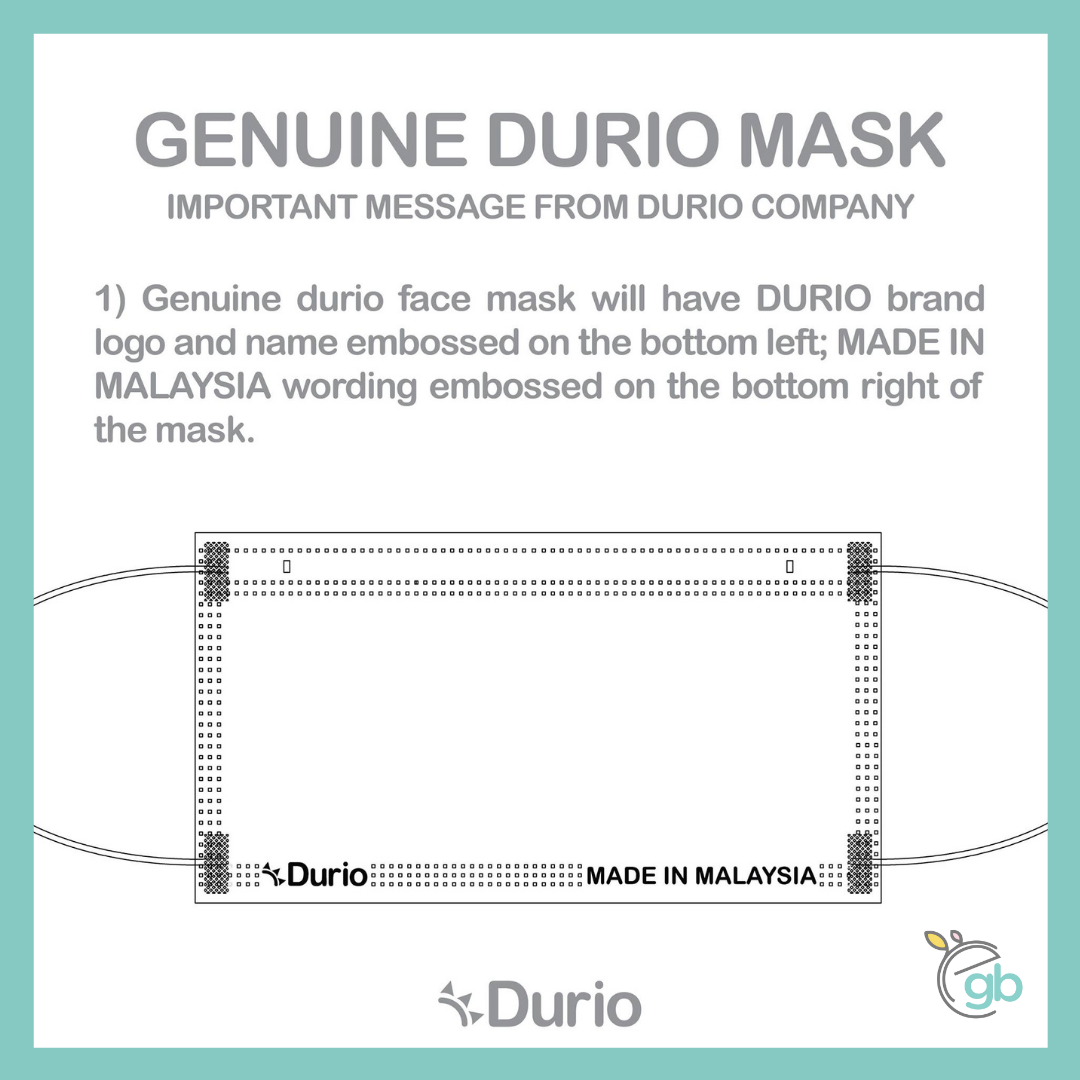 [READY STOCK] Durio 503 Kid’s 3 Ply Disposable Protective Face Mask (Green Colour)