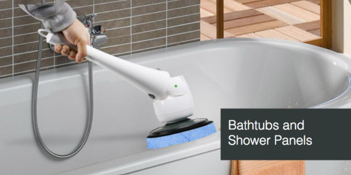 Corvan Water-proof Cordless Power Scrubber Bathroom Scrubber P6