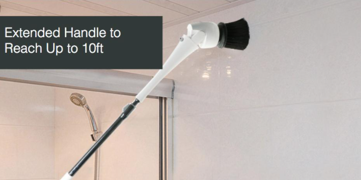 Corvan Water-proof Cordless Power Scrubber Bathroom Scrubber P6