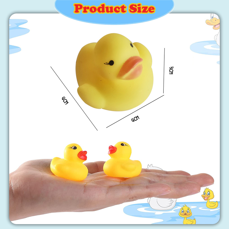 [Little B House]Swimming Shower Baby Mini Yellow Ducks Rubber Bath Duck Bathing Water Toys 洗澡玩具小黄鸭Mainan Itik-BT245