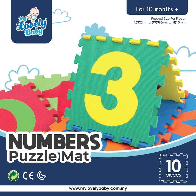 MLB Numbers Puzzle Mat