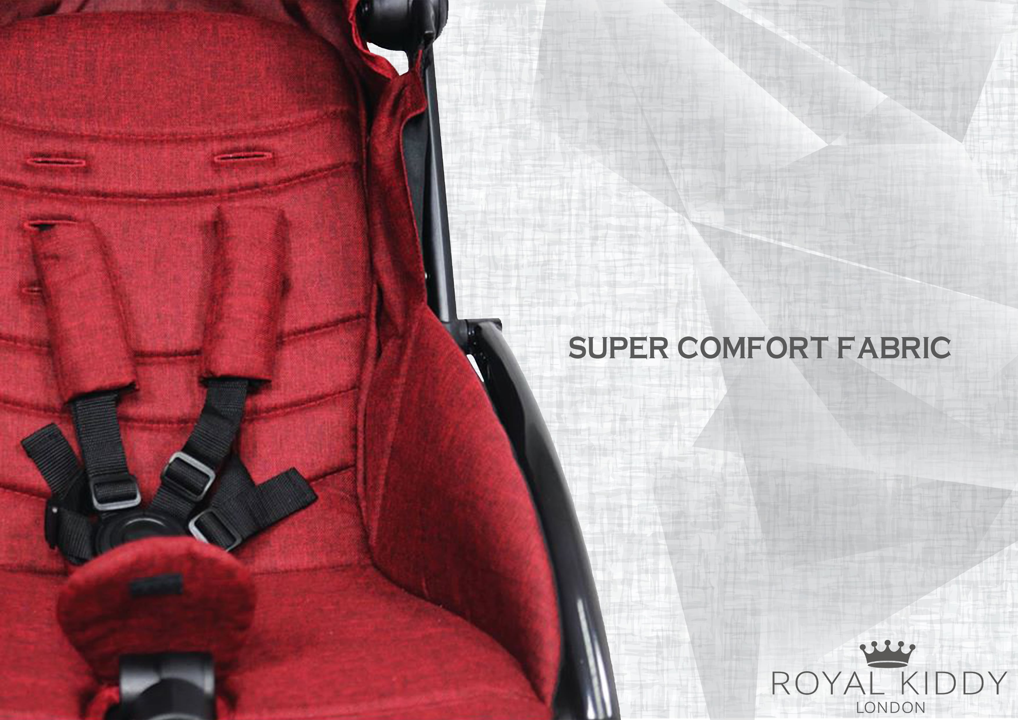 Royal Kiddy London Air Transporter Xtra Red (Light Weight Stroller)