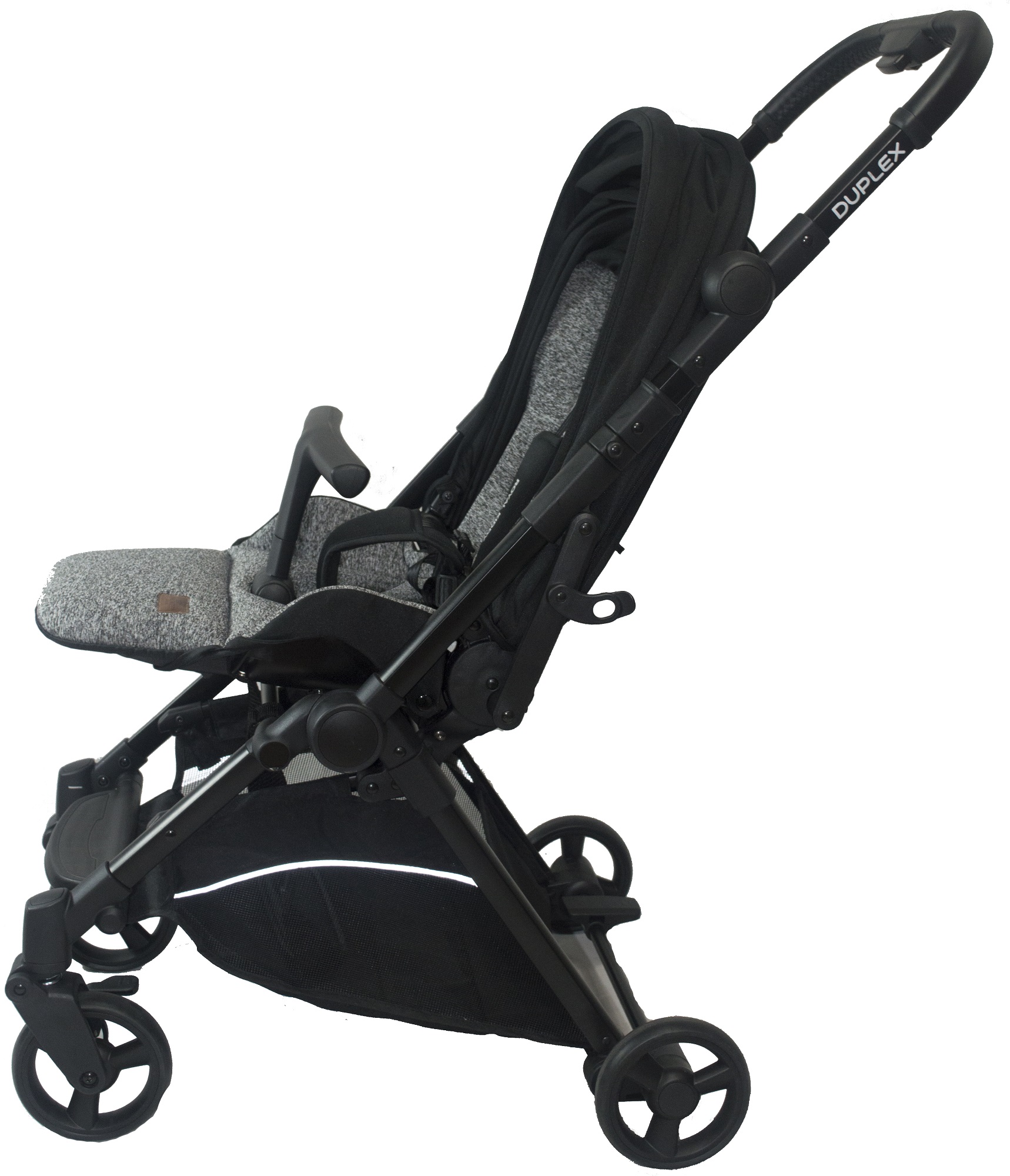 Royal Kiddy London Duplex Compact Double Facing Stroller Grey with FREE Travelling Bag, Mosquito Net and Rain Cover