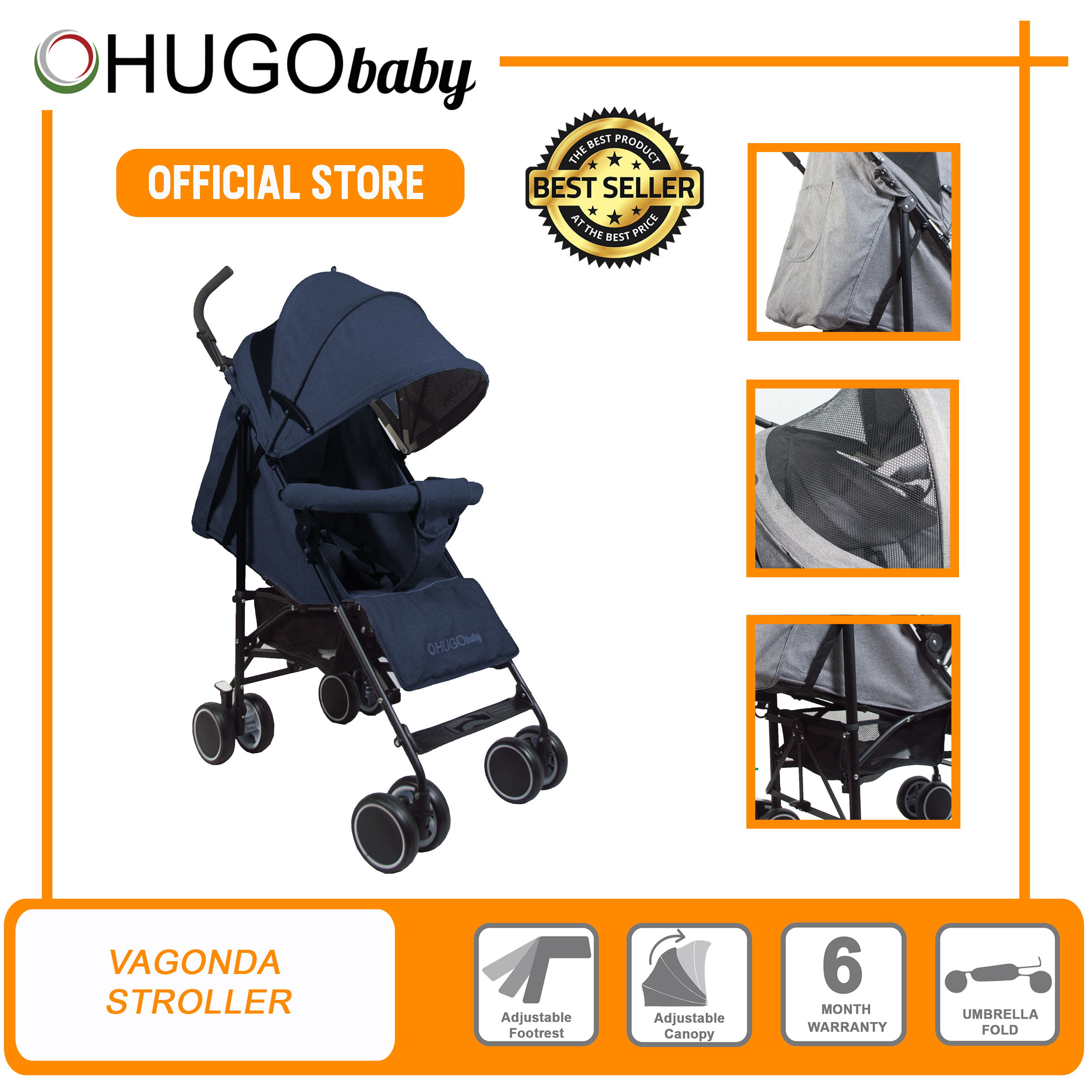 hugo baby stroller review