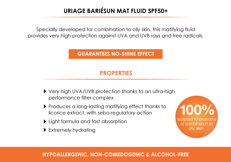 Uriage Bariesun MAT Fluid SPF50+ 50ml