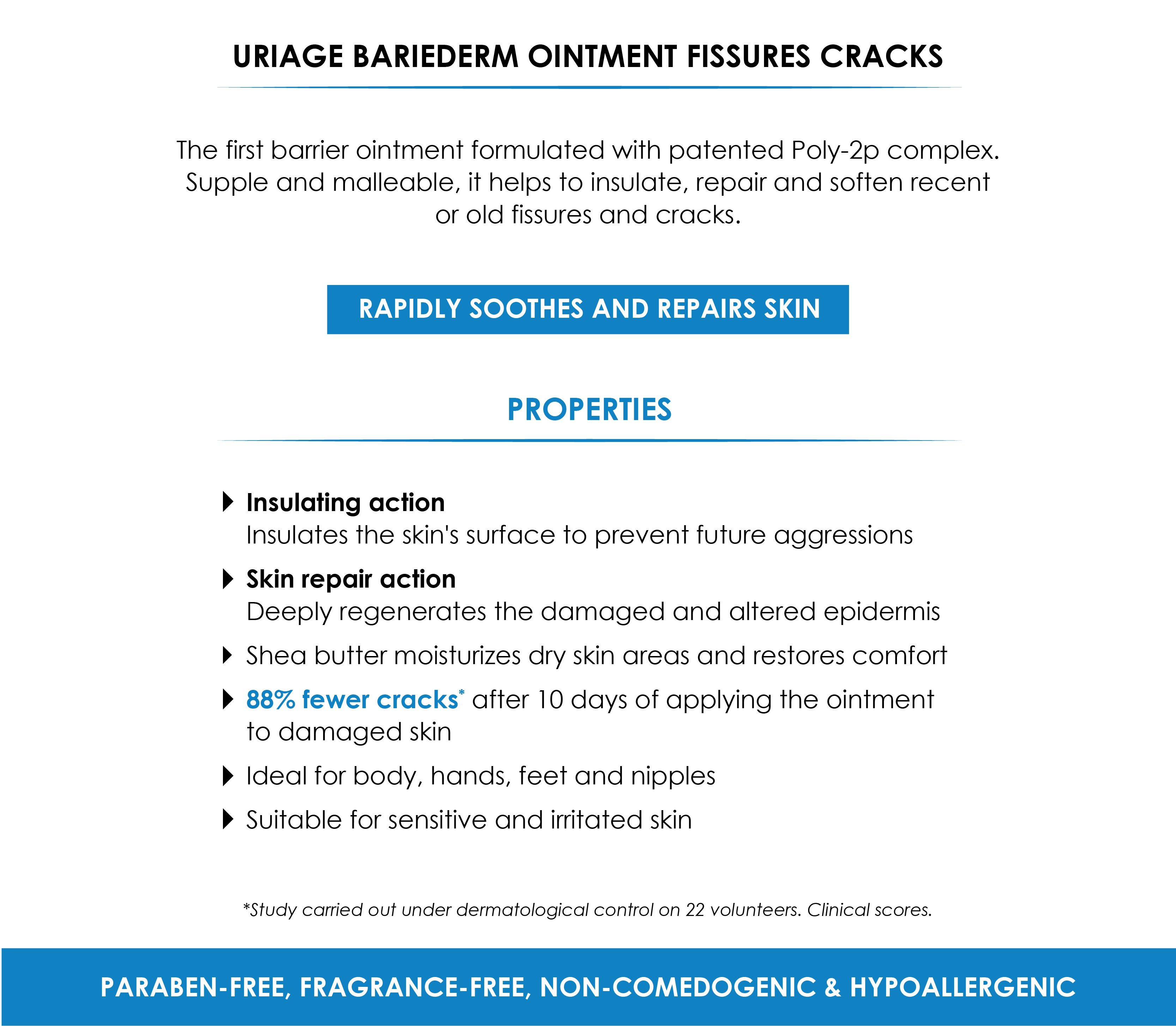 Uriage Bariederm Ointment Fissures Cracks 40ml