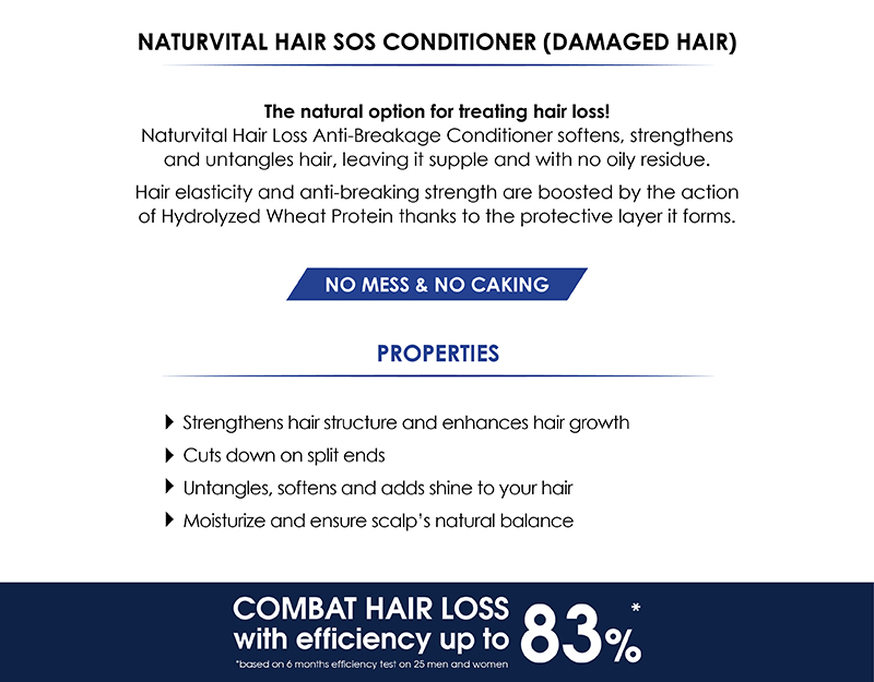 NaturVital Hair S.O.S Fortifying Conditioner (Damaged Hair) 300ml