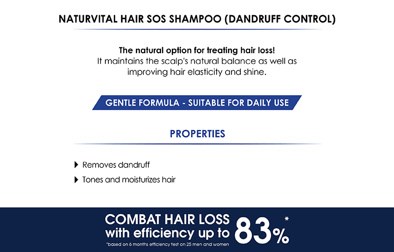 NaturVital Hair S.O.S Fortifying Shampoo (Dandruff Control) 300ml