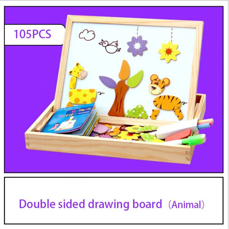 100pcs Wooden Multifunction Writing Magnetic Drawing Board (VIP Branded)