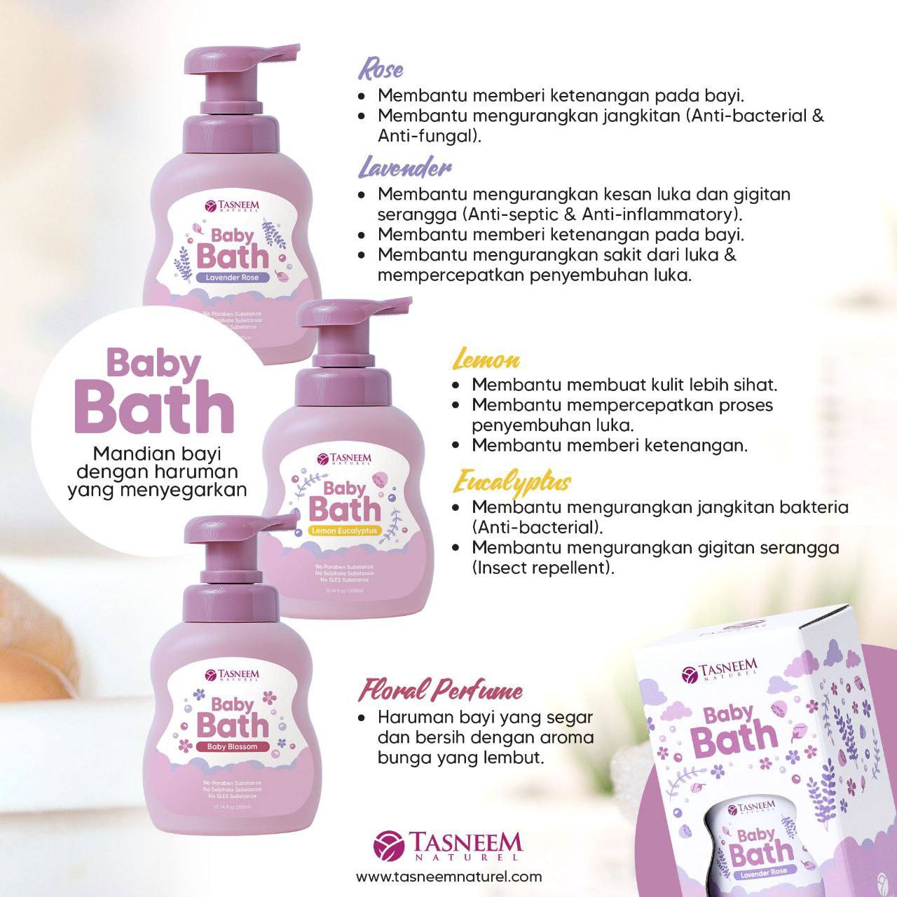 Tasneem Naturel Baby Bath Head To Toe - 300ML