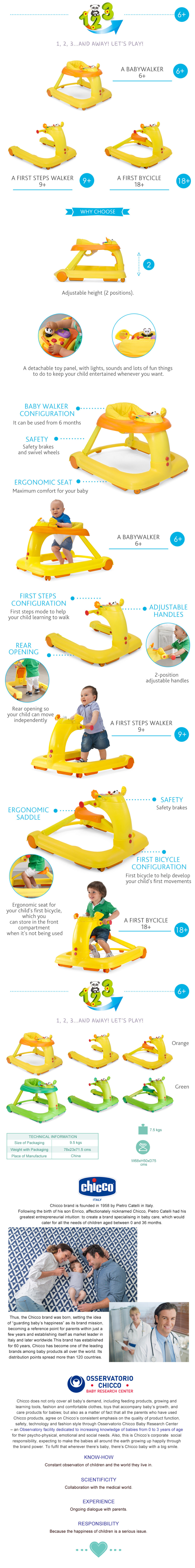 Chicco 123 Baby Walker 