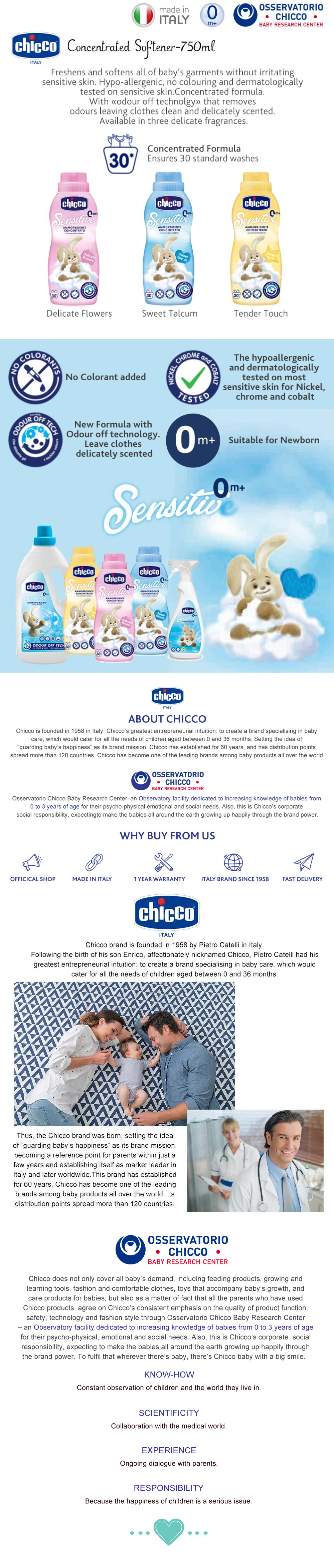 Chicco Concentrated Softener-750ml