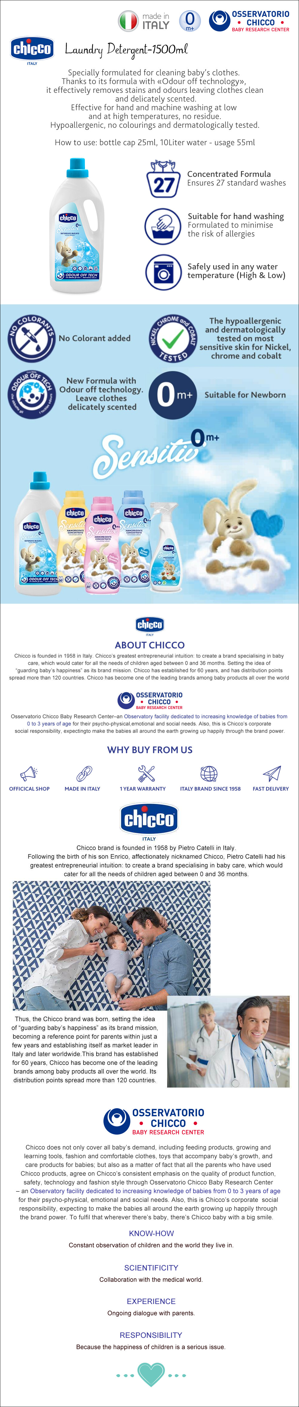 Chicco Laundry Detergent-1500ml