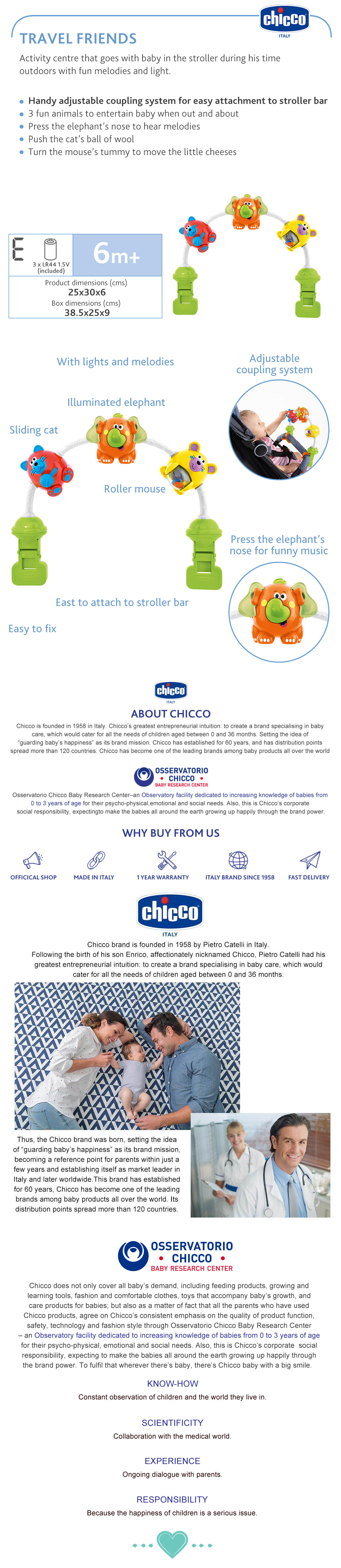 Chicco Toy Travel Friends