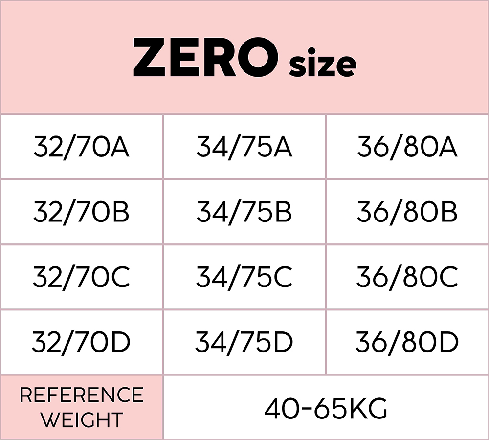 Hermonisse Zero Size One Size Seamless Wireless Z-Bra Buckle
