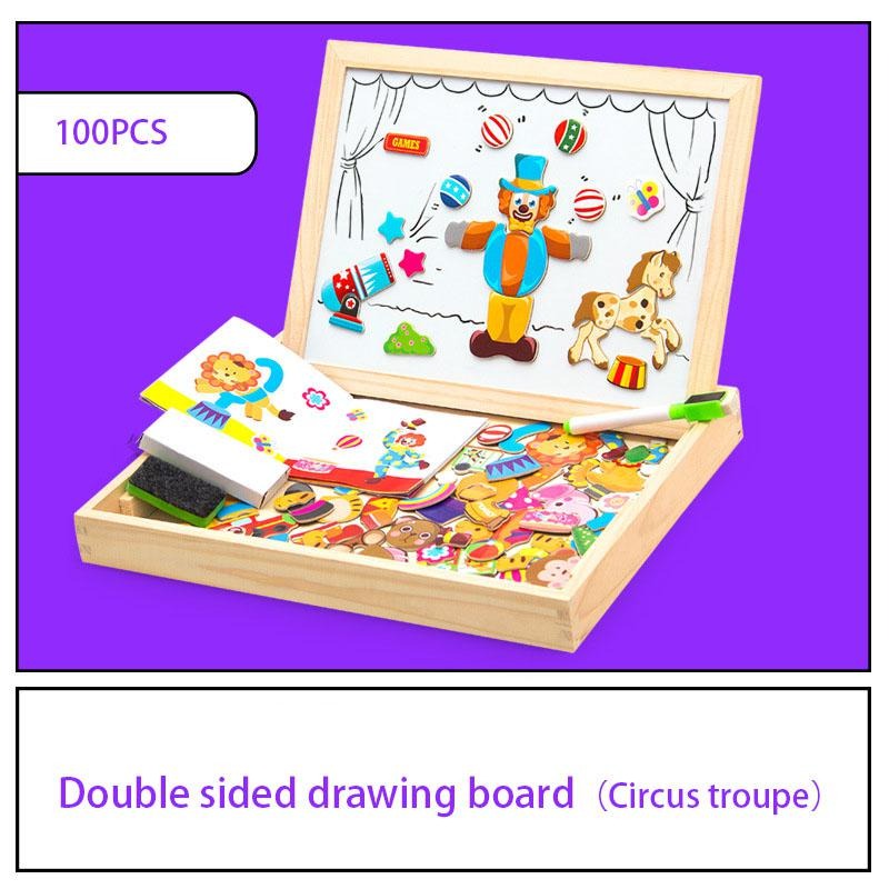 100pcs Wooden Multifunction Writing Magnetic Drawing Board (VIP Branded)