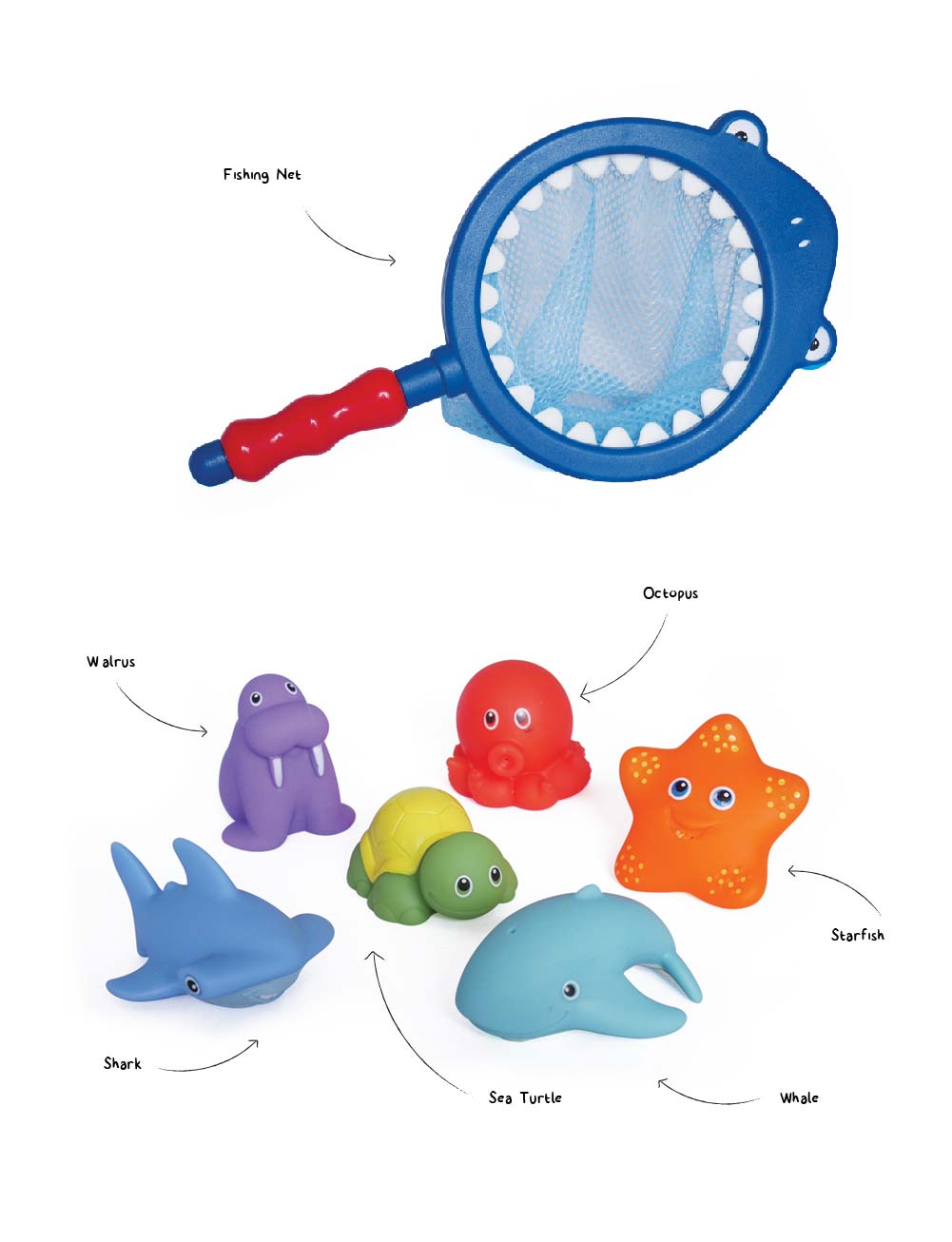 Cheekaaboo Floating Bath Squirties - Shark