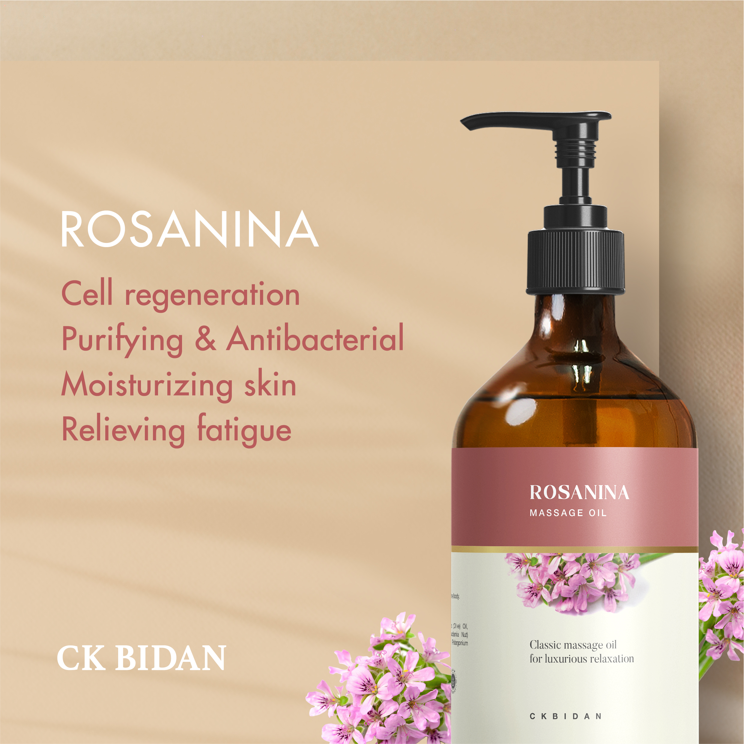 CKBidan Signature Massage Oil 250ml (Rosanina)