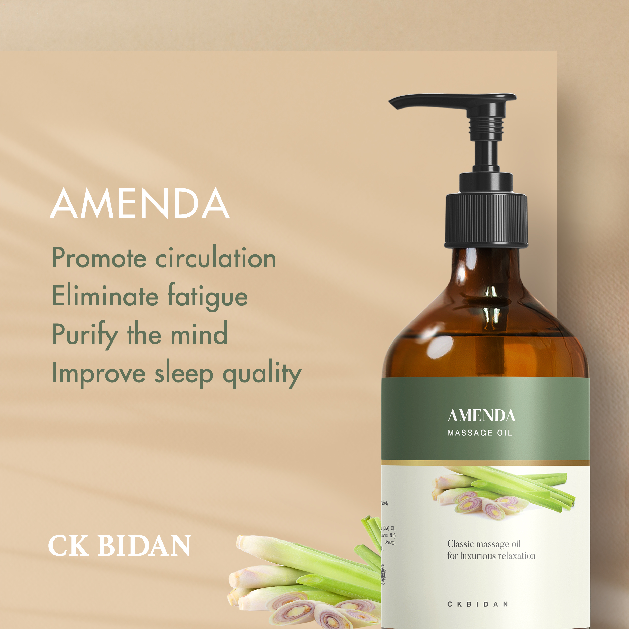 CKBidan Signature Massage Oil 500ml (Amenda)