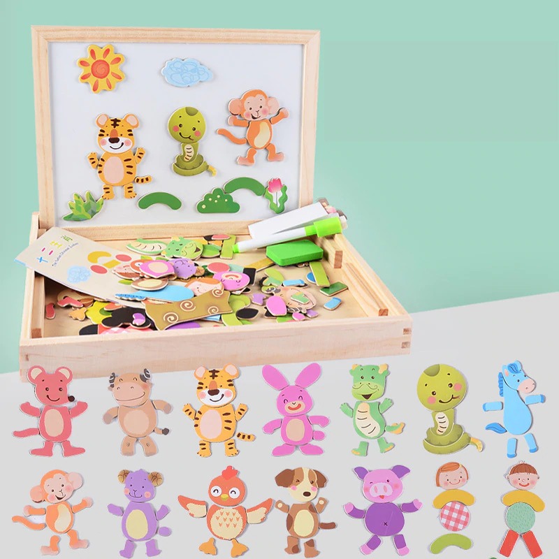 100pcs Wooden Multifunction Writing Magnetic Drawing Board (VIP Branded)