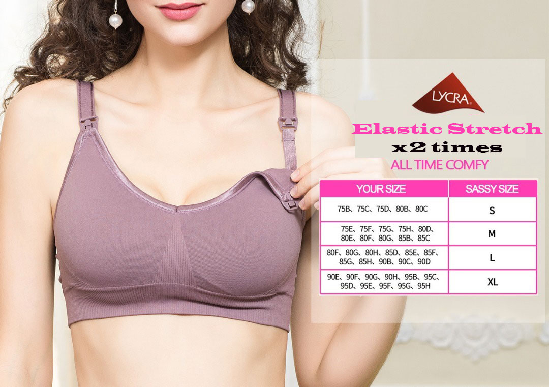 LM Lycra Nursing Bra (Pink) - NY127