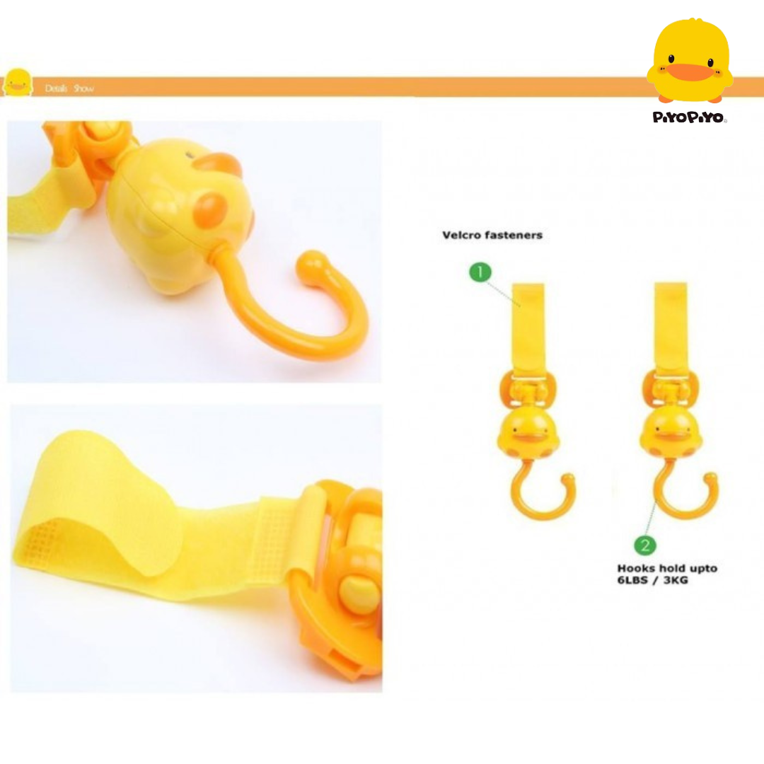 Piyo Piyo Hanging Hock for Stroller (2pcs)