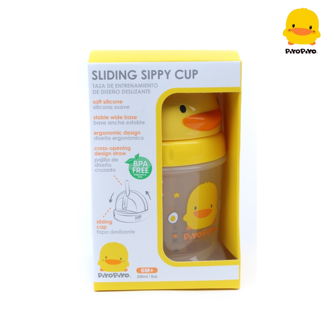 Piyo Piyo Stylish Training Cup w/Sliding Lid 250ml