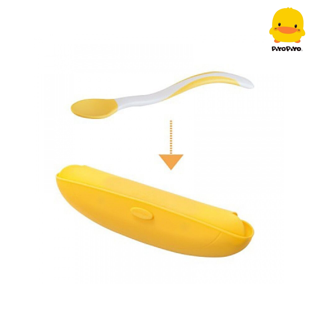 Piyo Piyo Silicone Bibs with Spoon