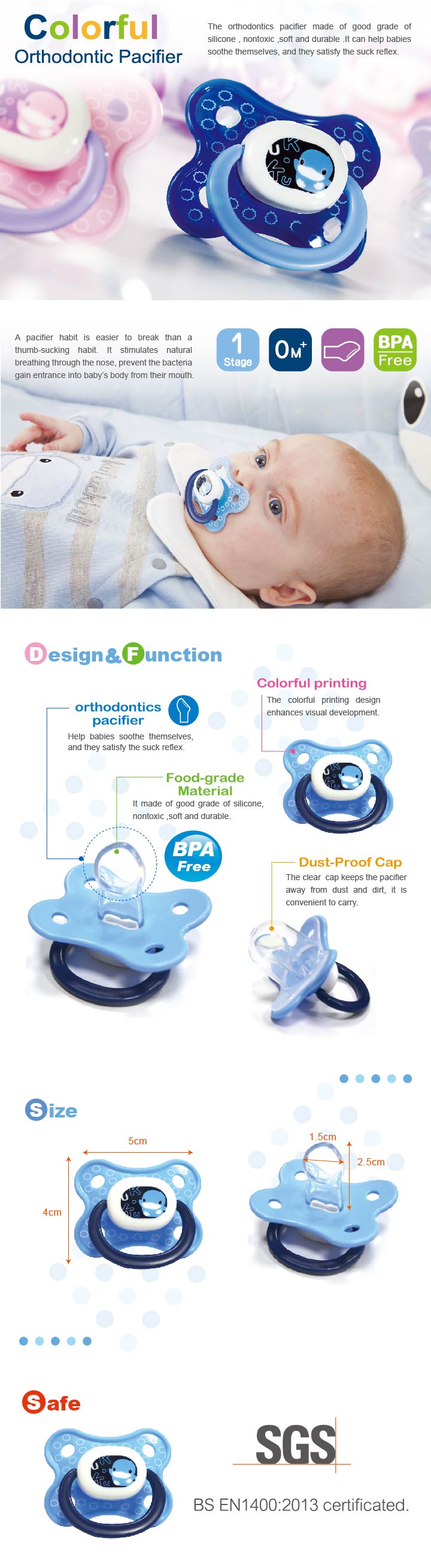 Kuku Duckbill Orthodontics Pacifier 0-6 Months KU5510A