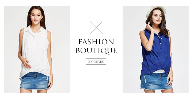 Tulip 2-Piece Sleeveless Maternity & Nursing Blouse