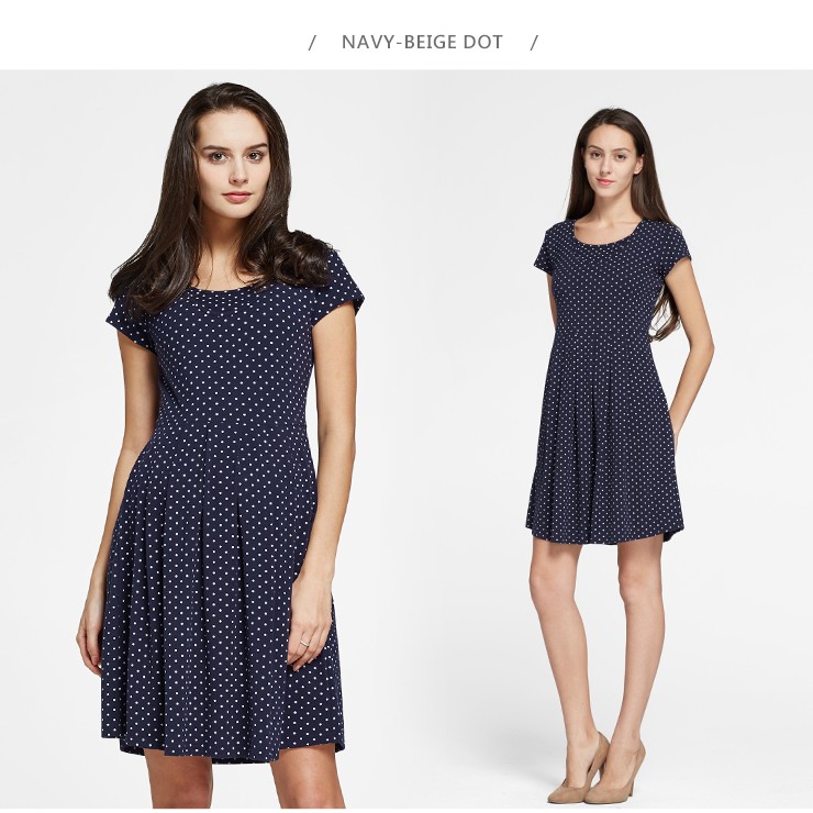 Classic Maternity & Nursing Skater Dress
