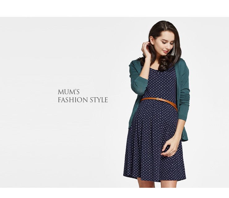 Classic Maternity & Nursing Skater Dress