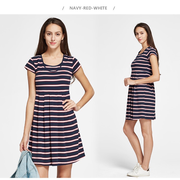 Classic Maternity & Nursing Skater Dress