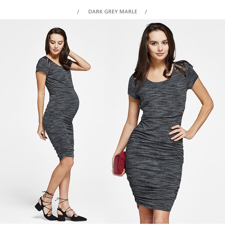 Stone and Lace Maternity & Nursing Bodycon Dress