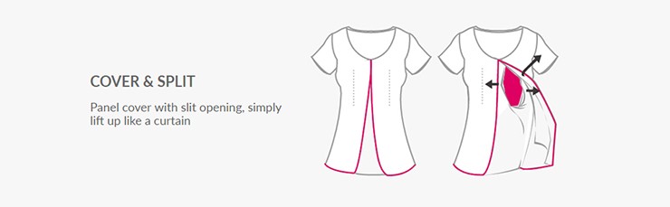 Minnie Lollipop Maternity & Nursing Pajamas/Sleepwear Set Baju Tidur