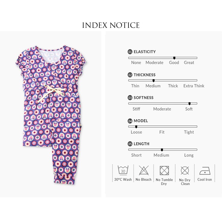 Mamaway Minnie Dot Pattern ​Maternity & Nursing Pajamas/ Sleepwear Set Baju Tidur - Purple