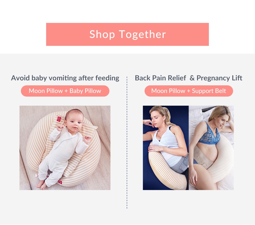 Pillow Case for Hypoallergenic Maternity Support Pillow Bantal Bulan Menyusu Breastfeeding