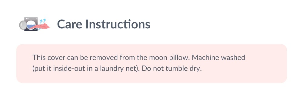 Pillow Case for Hypoallergenic Maternity Support Pillow Bantal Bulan Menyusu Breastfeeding